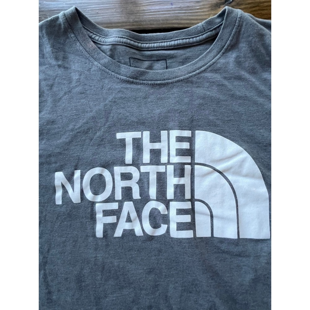 The North Face Womens Gray Short Sleeve Half Dome Logo T-Shirt Size M - Picture 4 of 6